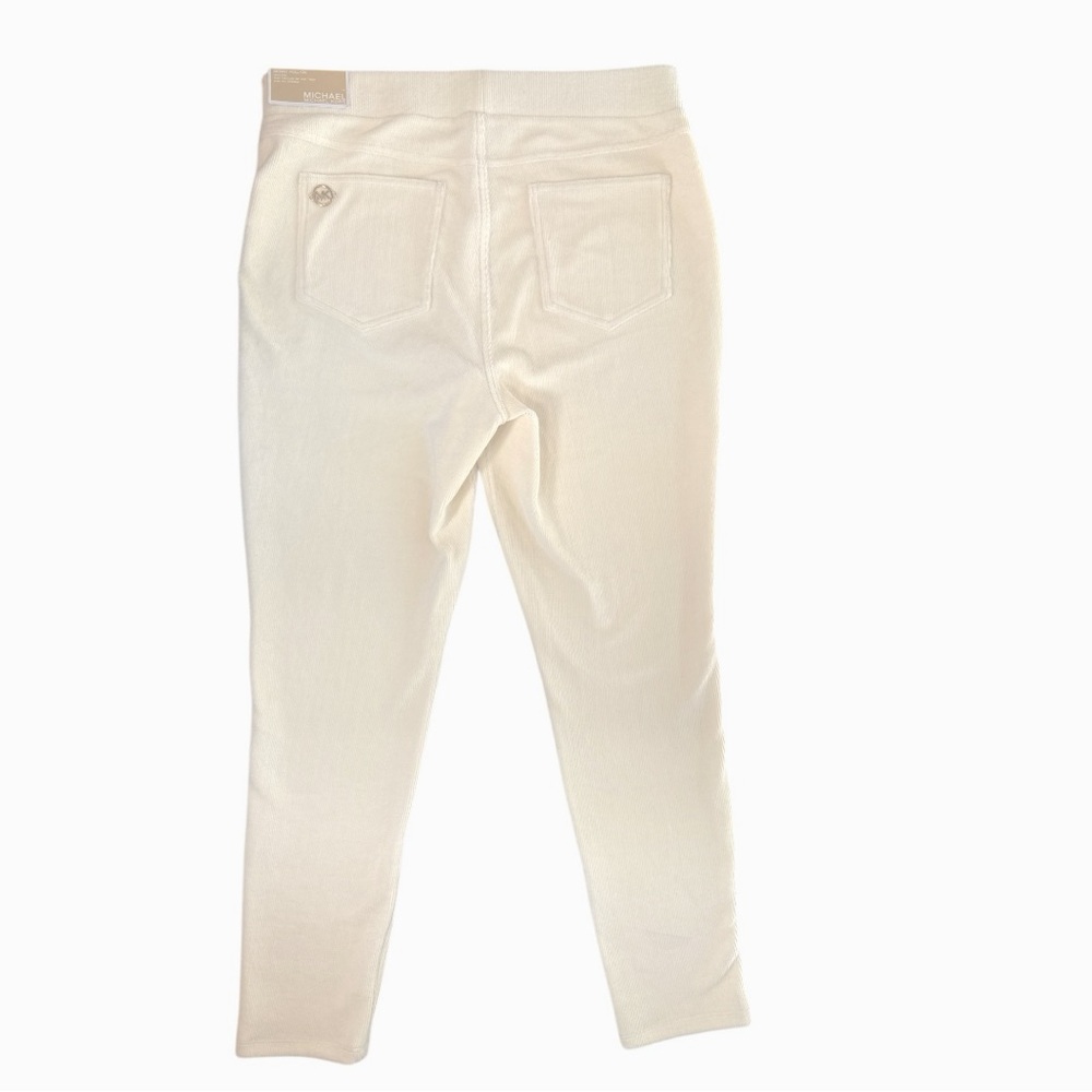 Michael Kors Cream High Rise Skinny Pant . Size L NWT - Picture 3 of 11